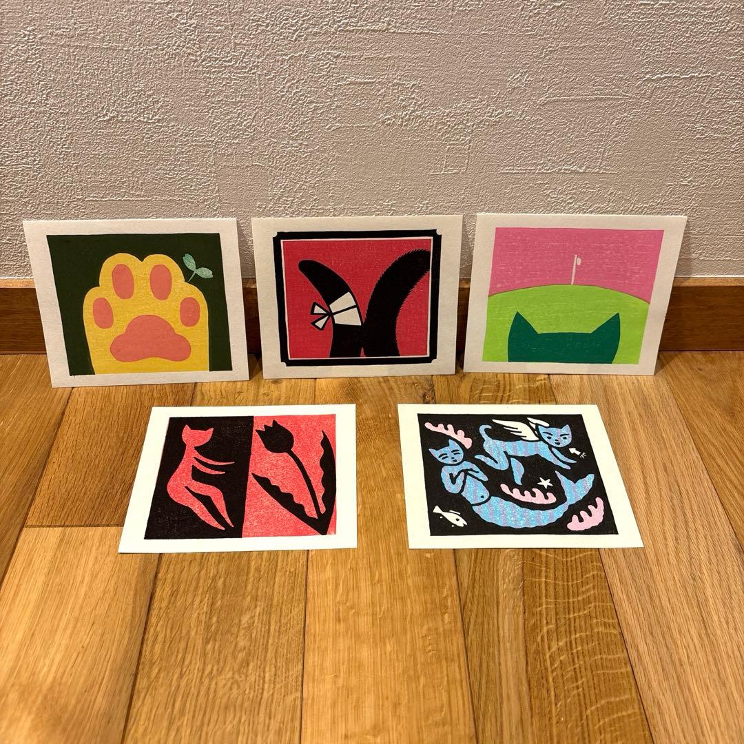 木版画　大野隆司 大野隆司 木版画 「ようこそ」 木版画家 大野隆司（おおのたかし