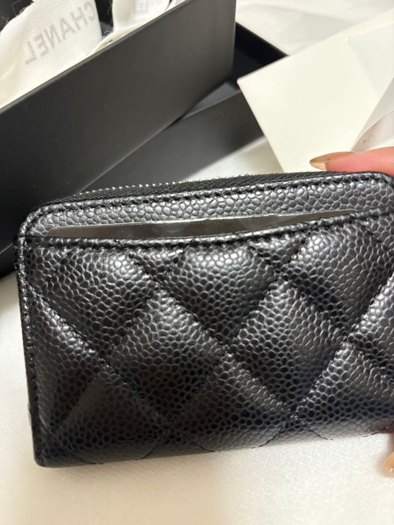 【美品】CHANEL クラシック ジップ パース