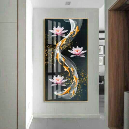 福引きの鯉 リビングルーム装飾画 玄関装飾画背景装飾画ii