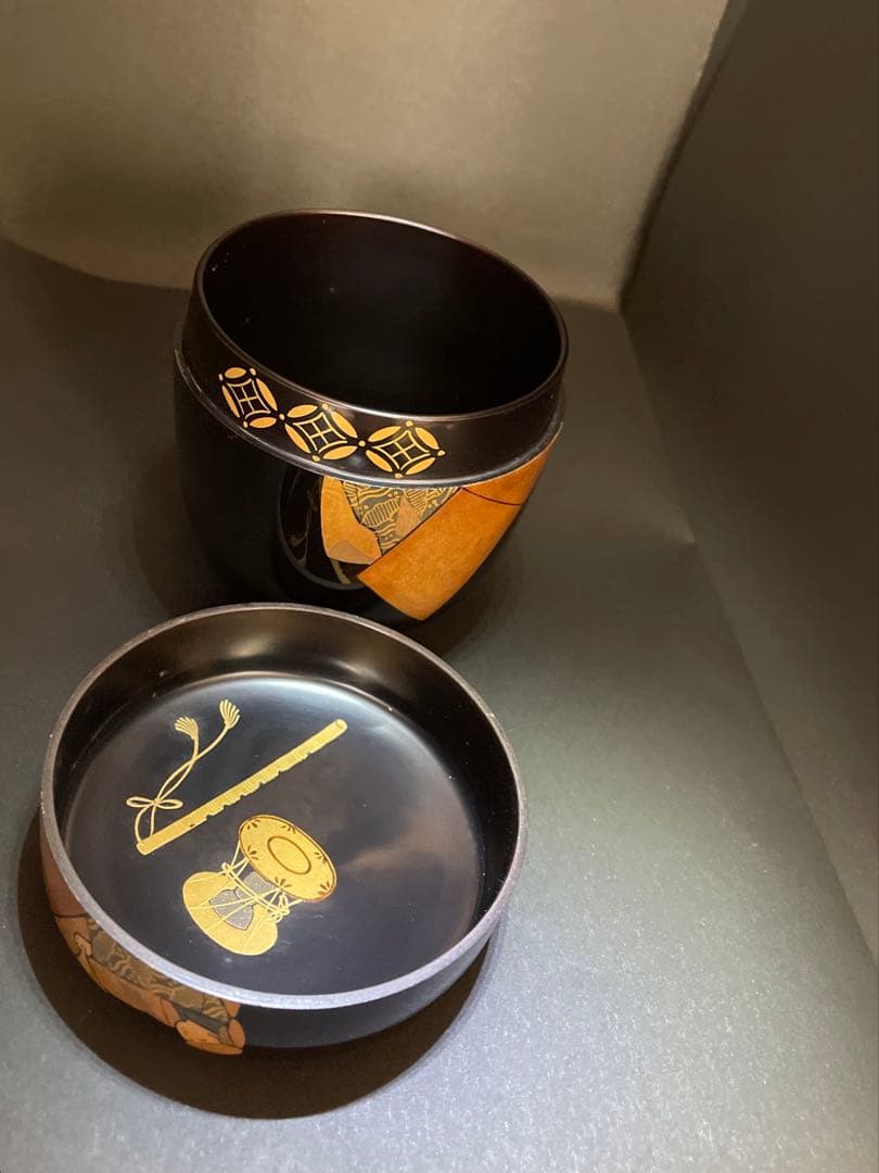 大棗 一后一兆作 人形廻ノ図 山田宗囲書附