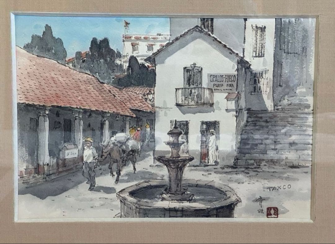 穀物畑の油彩画 KIM