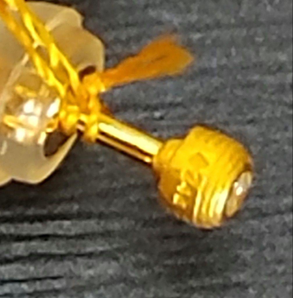 新品☆PRIMA GOLDプリマゴールド純金&ダイヤモンドラウンドモチーフ