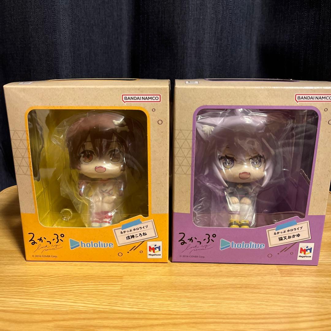 ★ホロライブ　るかっぷ　戌神ころね　猫又おかゆ　2個セット るかっぷ ホロライブ 猫又おかゆ＆戌神ころね セット【限定座布団付き