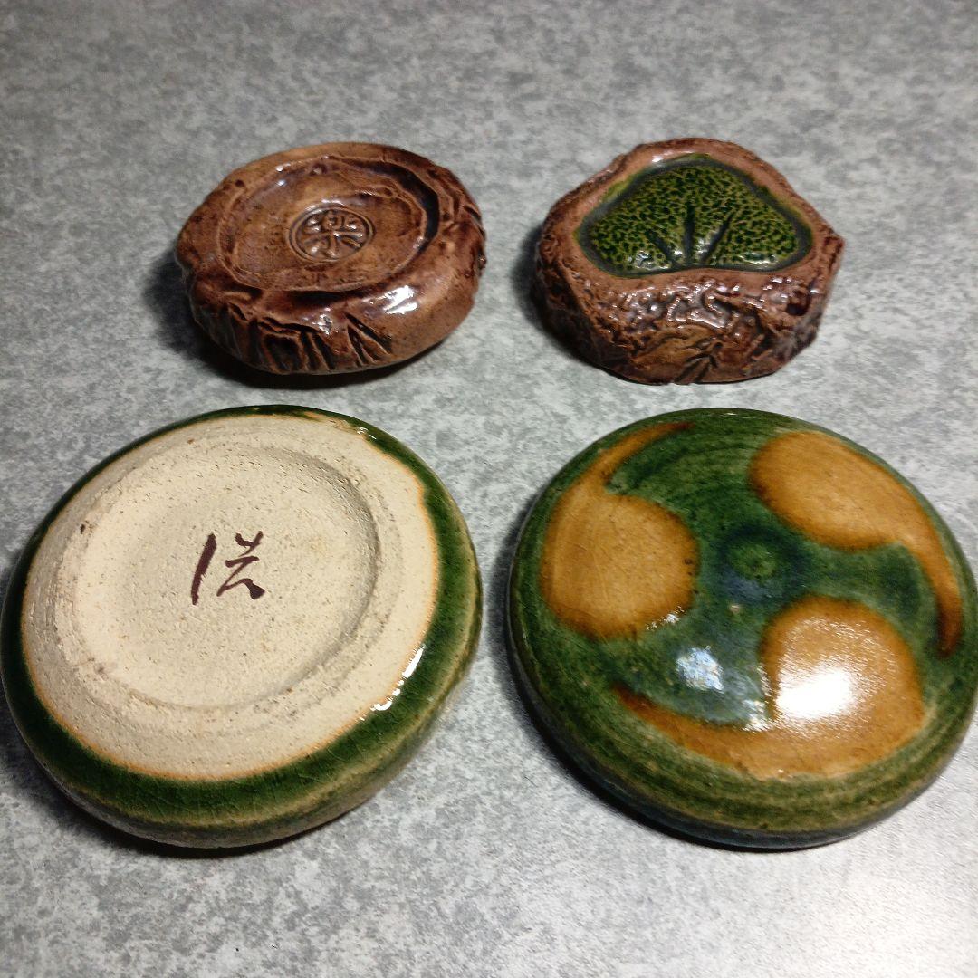 陶器 香合 動物型（鶏） 木箱付まとめて8点