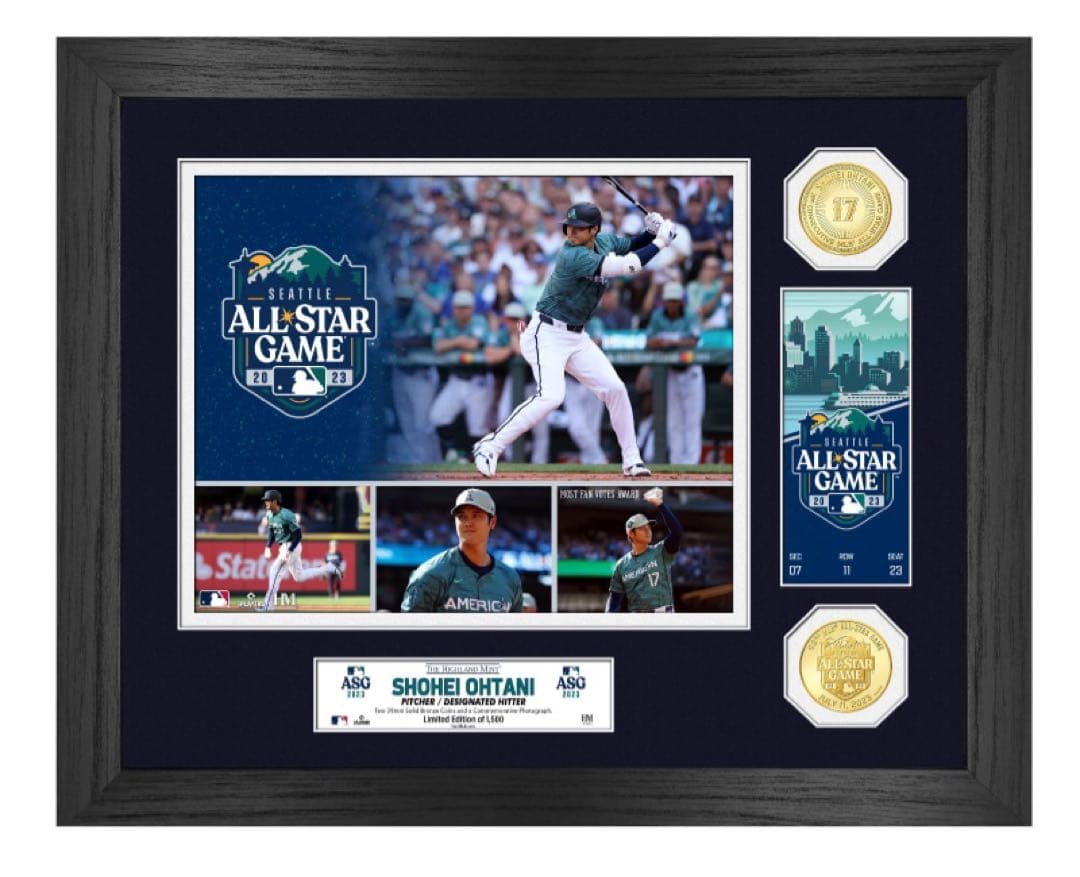 大谷翔平 2023 MLBオールスターゲーム出場記念ダブルコインフォトミント