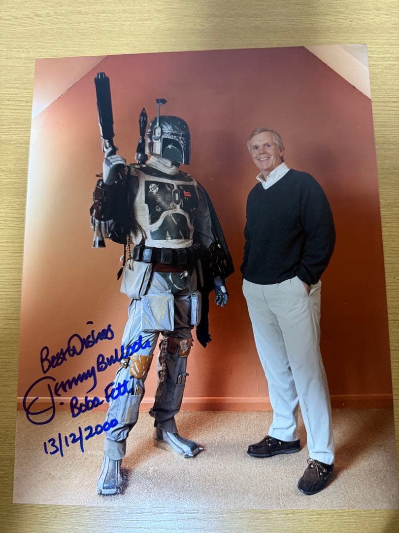 スターウォーズ ボバ・フェット直筆サイン入りフィギュア スター