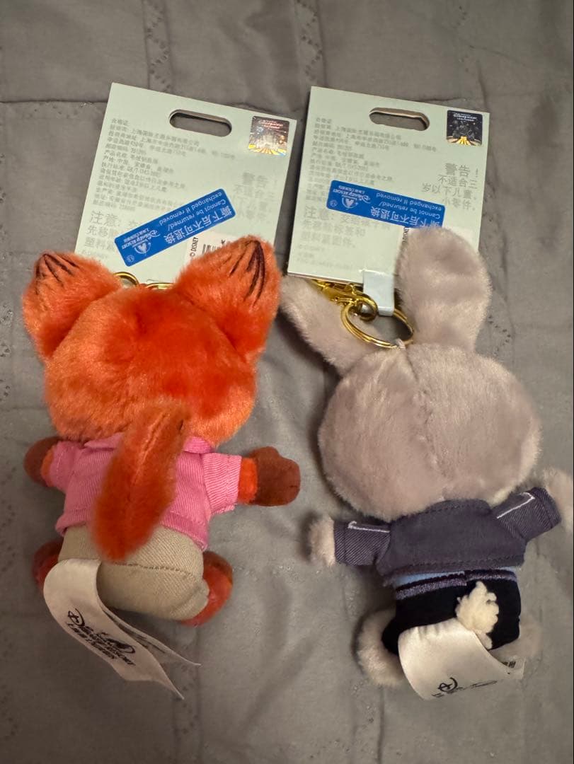 上海限定 ズートピア ぬいぐるみ キーホルダーセット