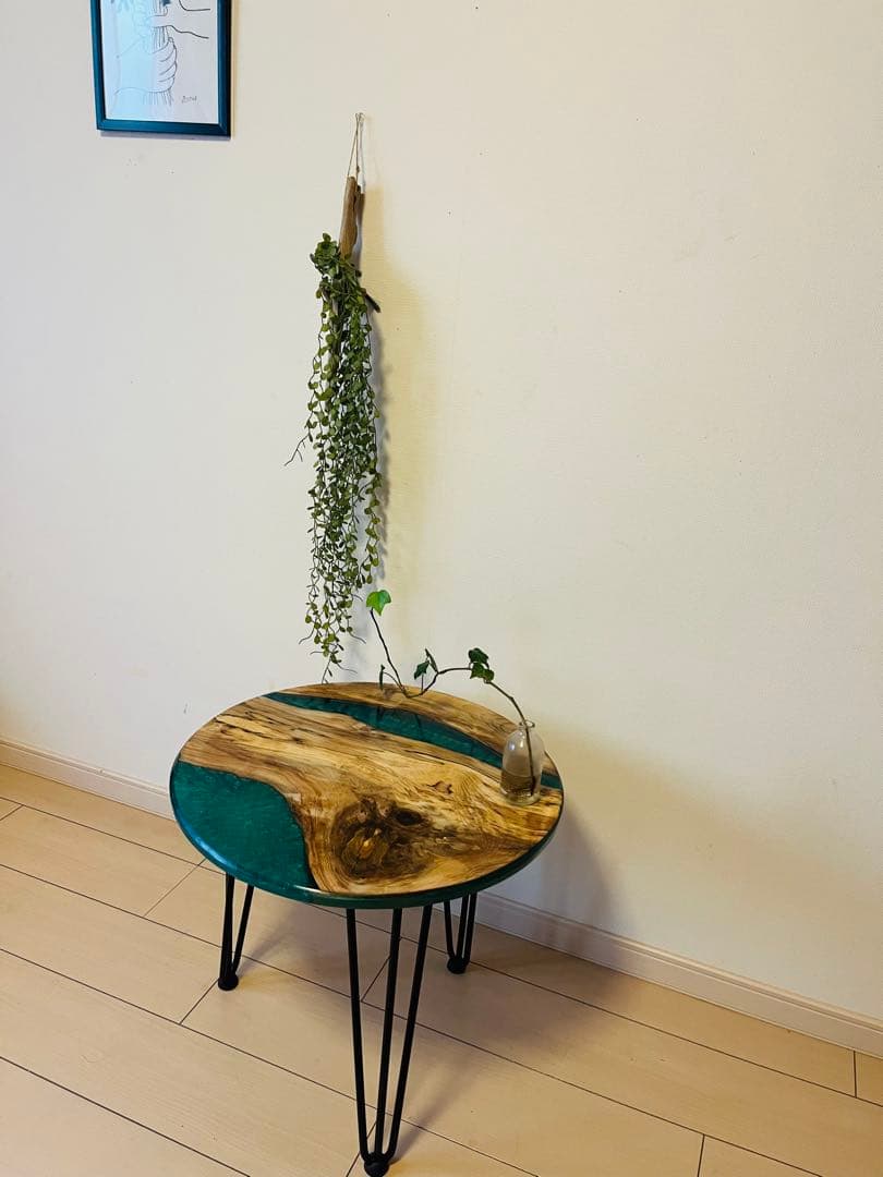 レジンテーブル サイドテーブル コーヒーテーブル ソファテーブル