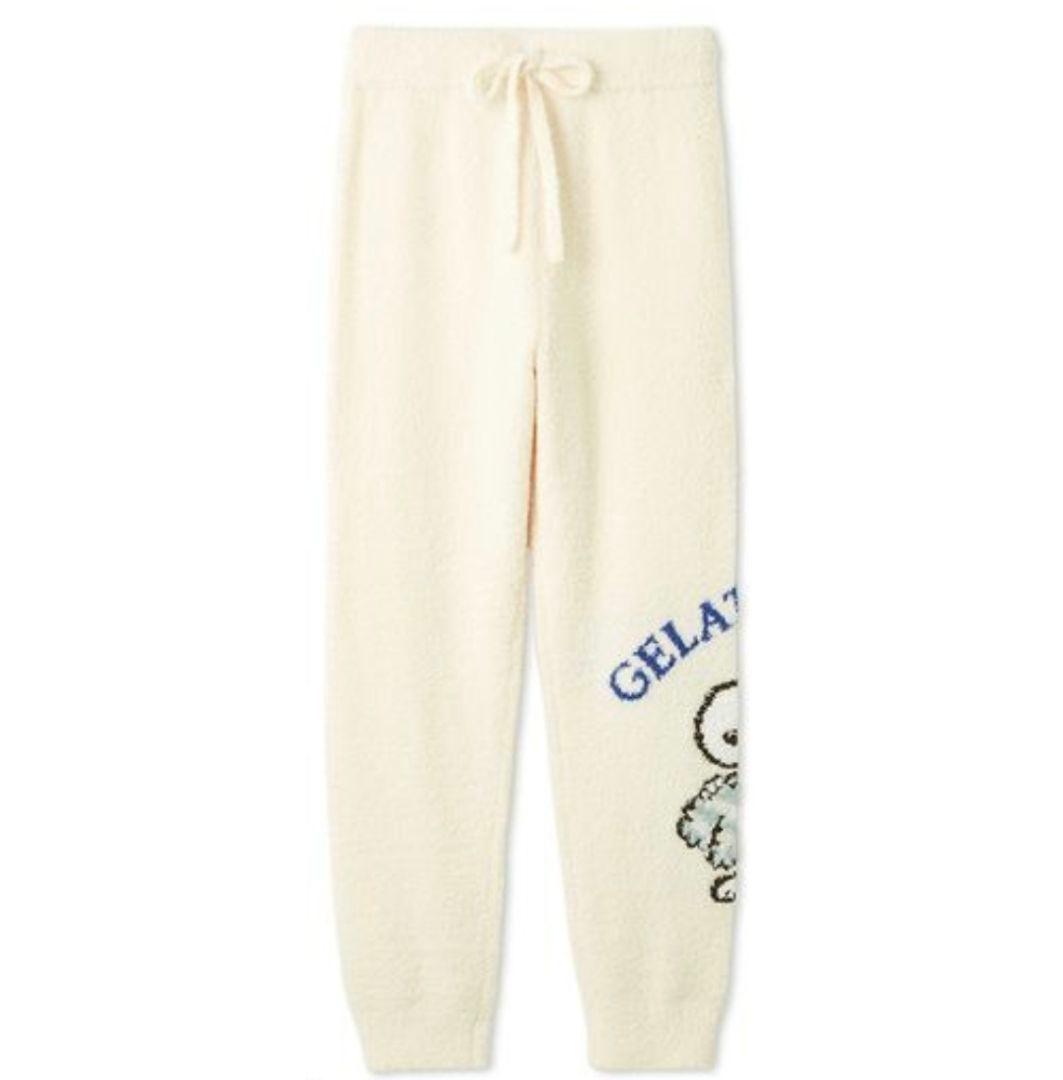 ジェラートピケ スヌーピー柄プルオーバー&ロングパンツ