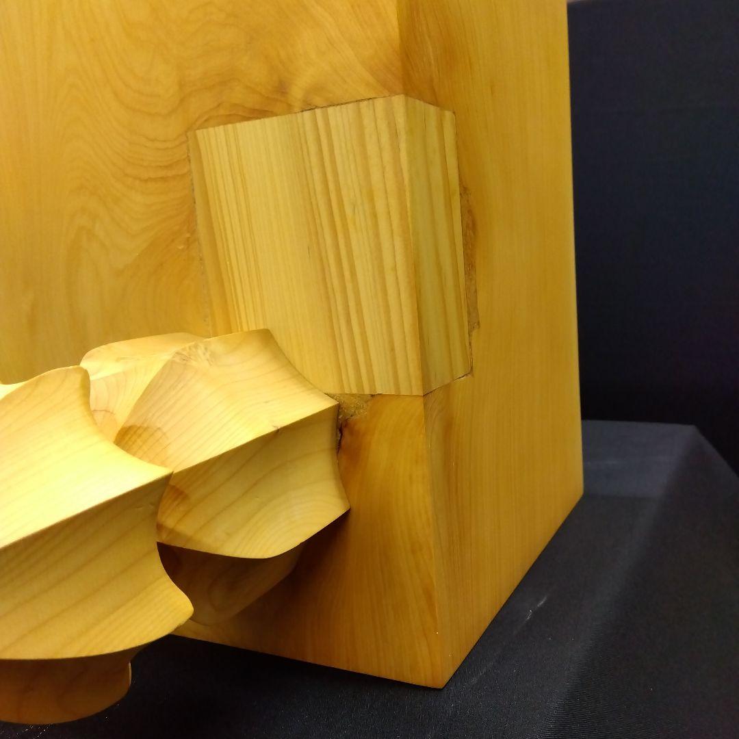 【国産　本榧　6寸碁盤　木表　未使用】