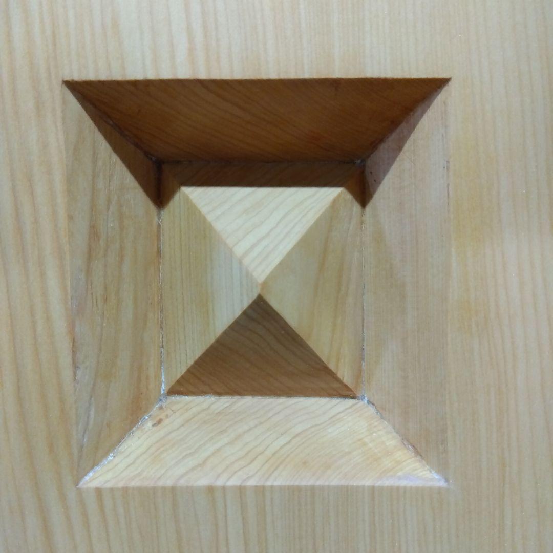 【国産　本榧　6寸碁盤　木表　未使用】