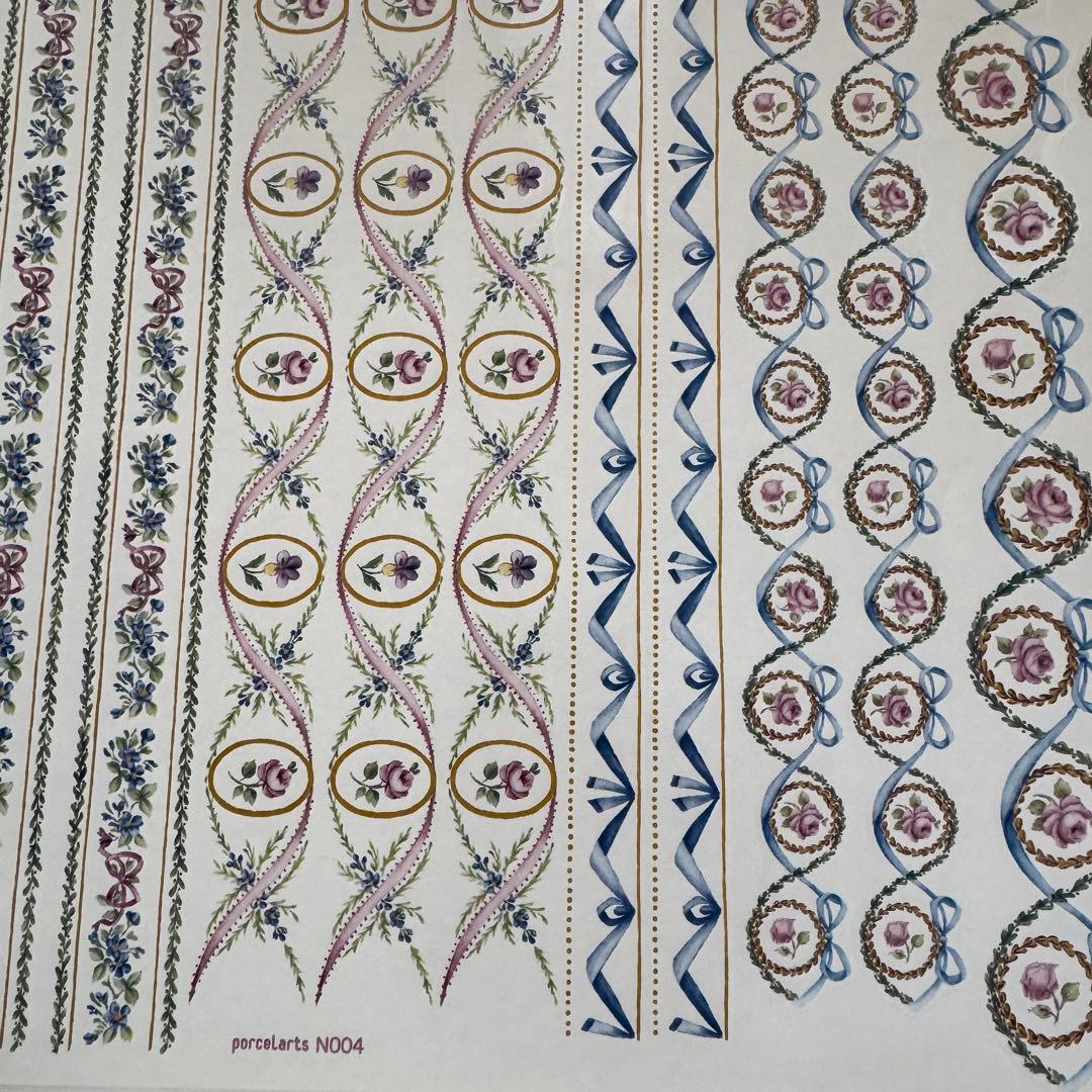 13ヴォーグ社 ポーセラーツ用転写紙 6枚セット