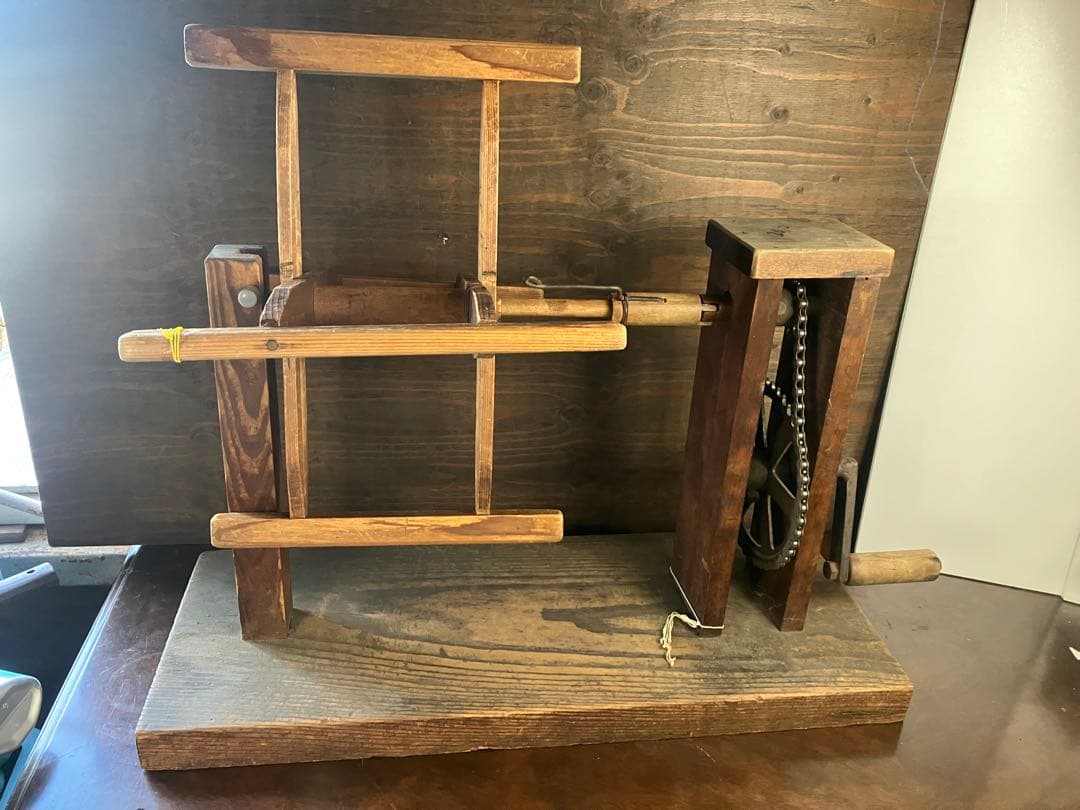 稀少/アンティーク/当時物/蔵出し/古道具/鉄製/糸巻き機/糸巻き/歯車/ 稀少/アンティーク/当時物/蔵出し/古道具/鉄製/糸巻き機/糸巻き/歯車/④