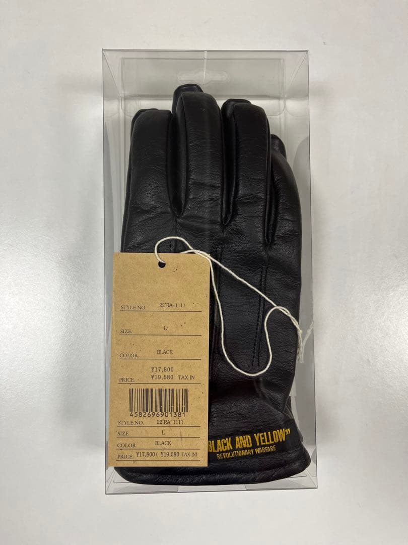 ラッツ RATS グローブ LINER LEATHER GLOVE BLACK - 手袋セール