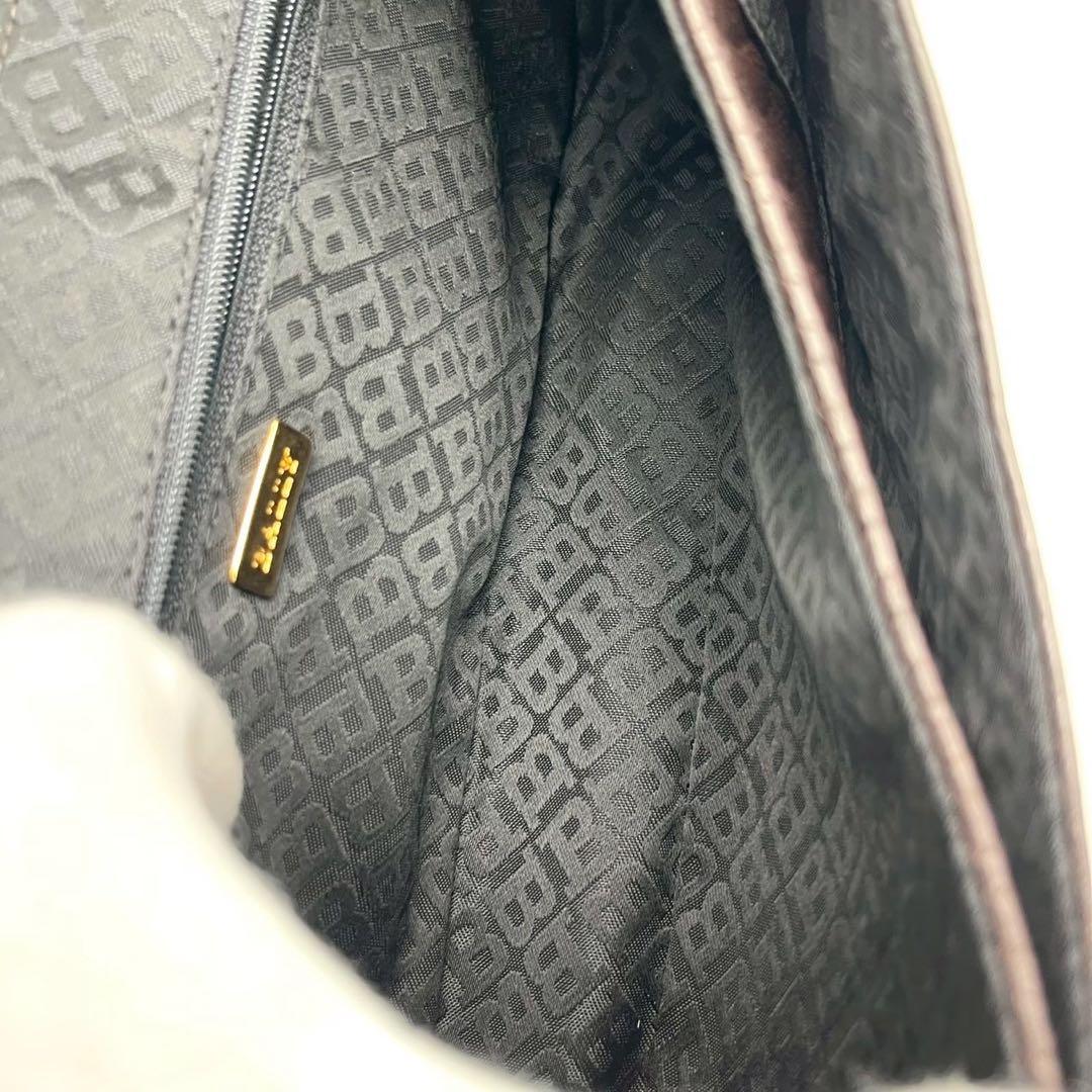 【美品】バリー 2wayキルティング チェーン ショルダーバッグ ブラウン