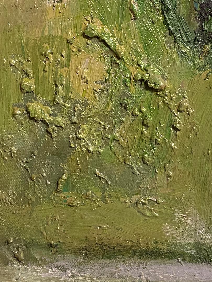 「真作」作者不明「バラ」静物画　油彩画　額装　サイン有り　F10号