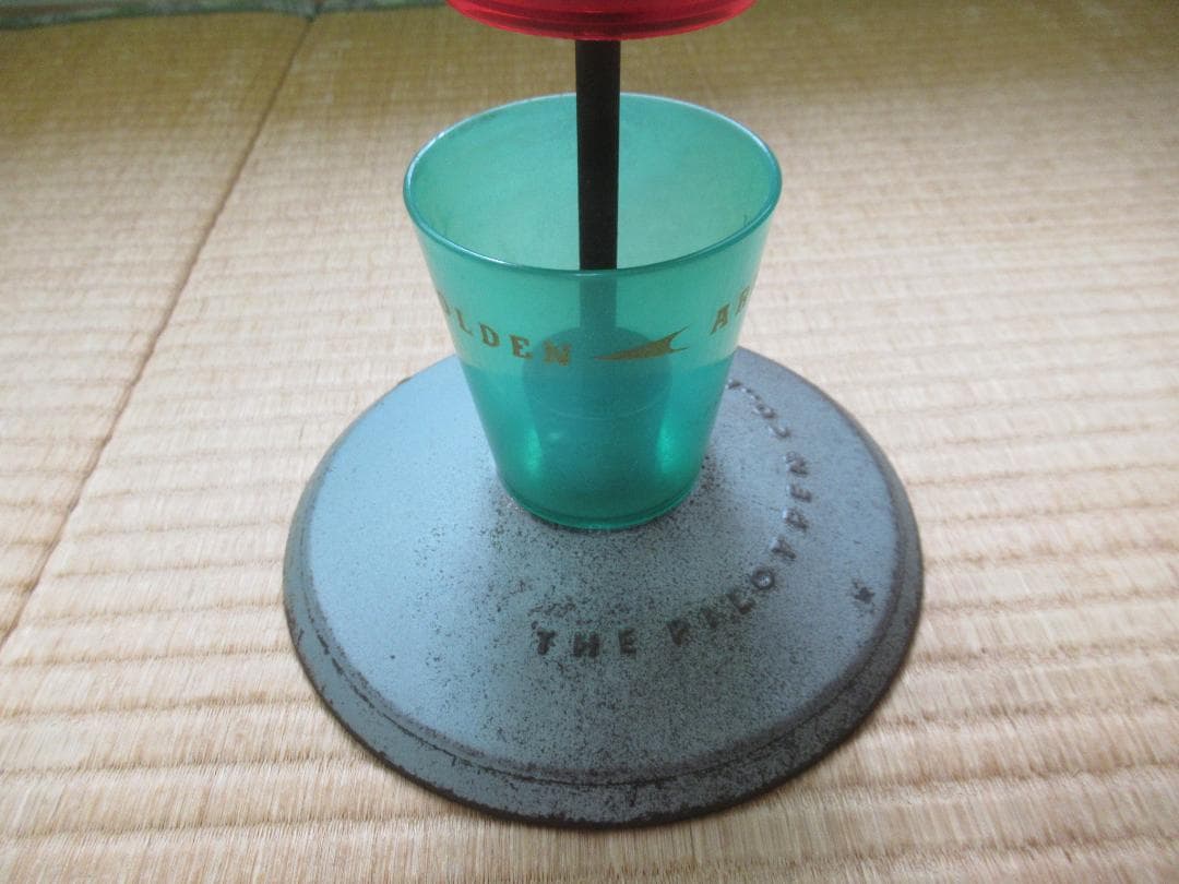 美品 非売品 1930年◇パイロット 店頭用 緑・赤・青コップ型3段