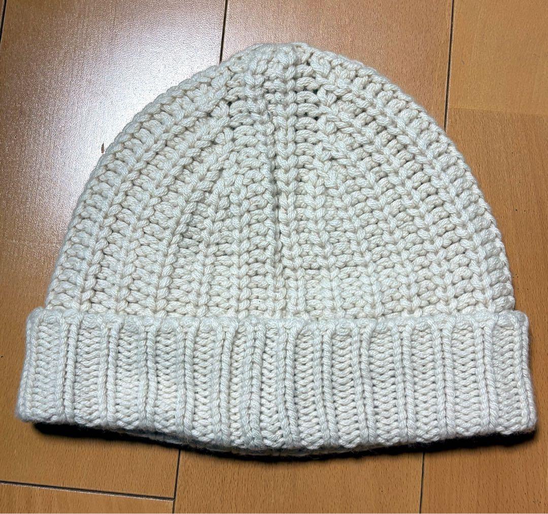 MONCLER モンクレール ビーニーキャップ ニット帽 アイボリー UNI