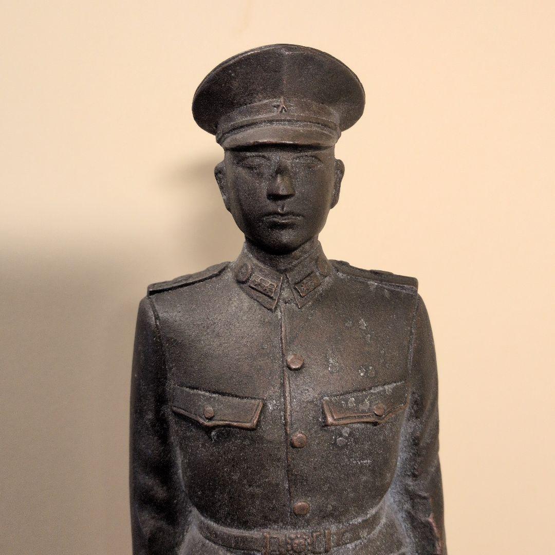 軍人像 人物不明 40センチ
