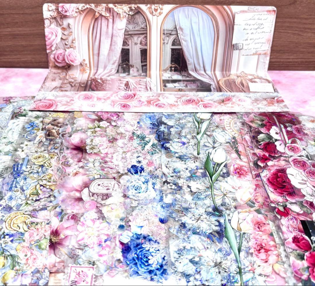 40枚セット 海外PETマステ切り売りセット お花 フラワー 40-L-オ