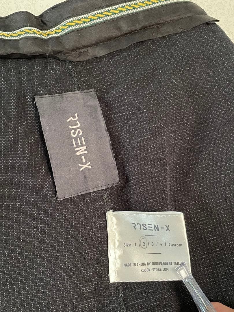 ROSEN-X ローゼンX はかま風パンツ ユニセックス サイドスリット 黒