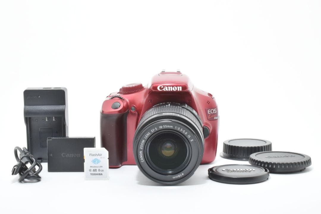 ⭐️すぐ使えます⭐️Canon EOS Kiss X50 レッド セット - メルカリ