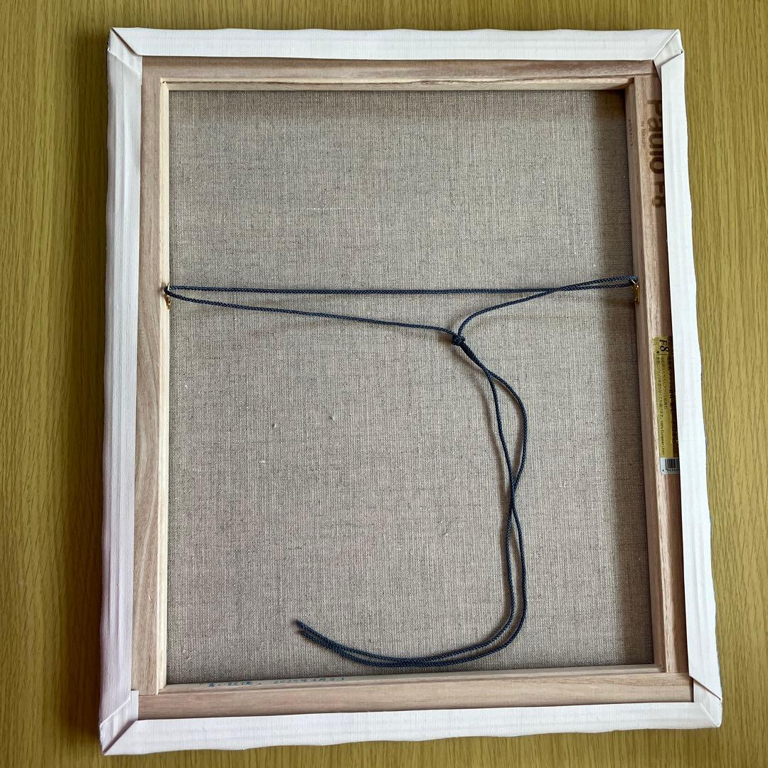 絵画　油絵　原画　青い記憶　青　グラデーション　抽象画　Ｆ8サイズ　Ｓ.Ｉ