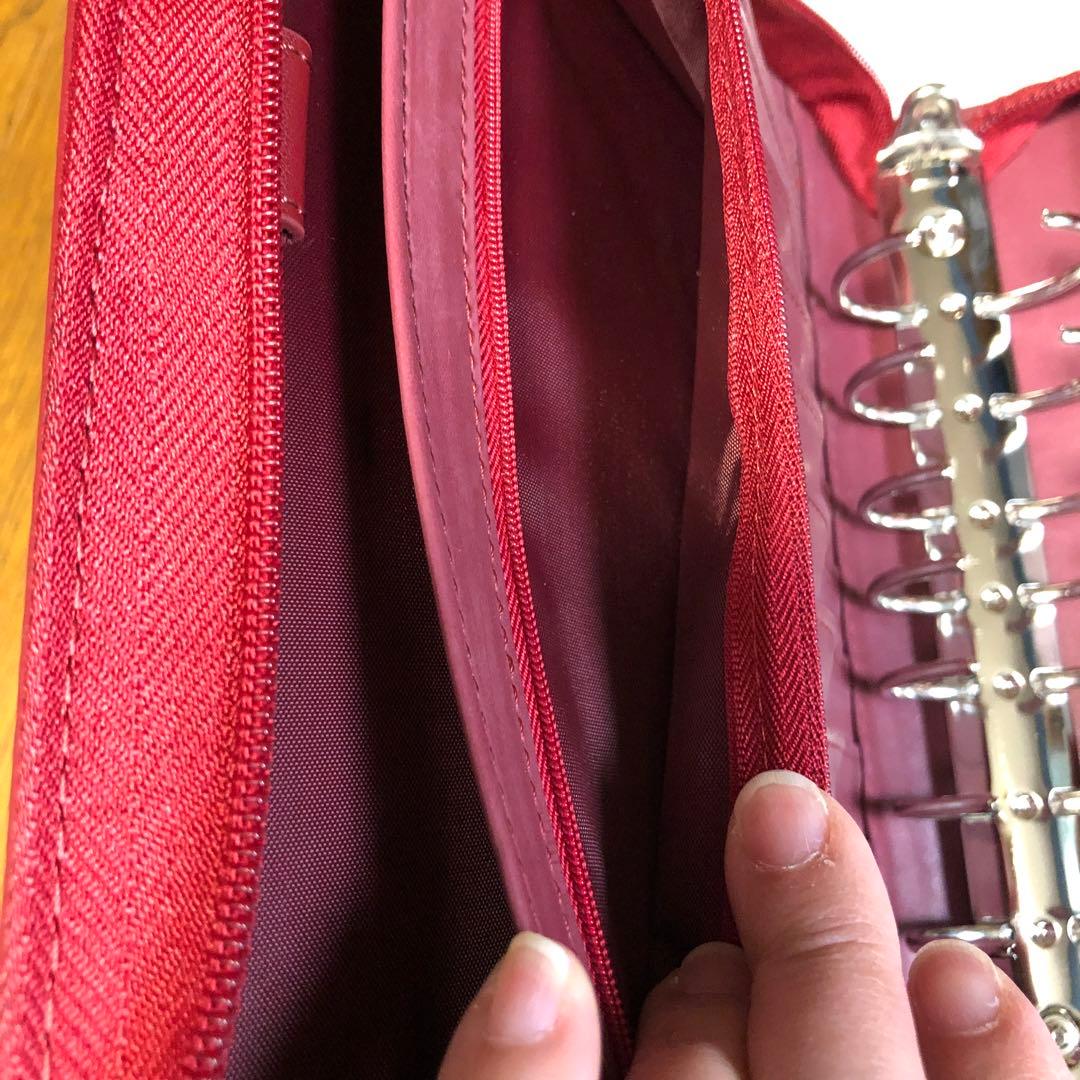 フランクリンプランナー　オイルレザー バインダー クラッシックサイズガーネット