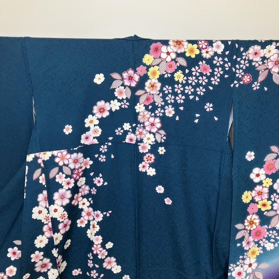 桜の花模様振袖6点セット 金駒刺繍 トールサイズ ガード加工 美品
