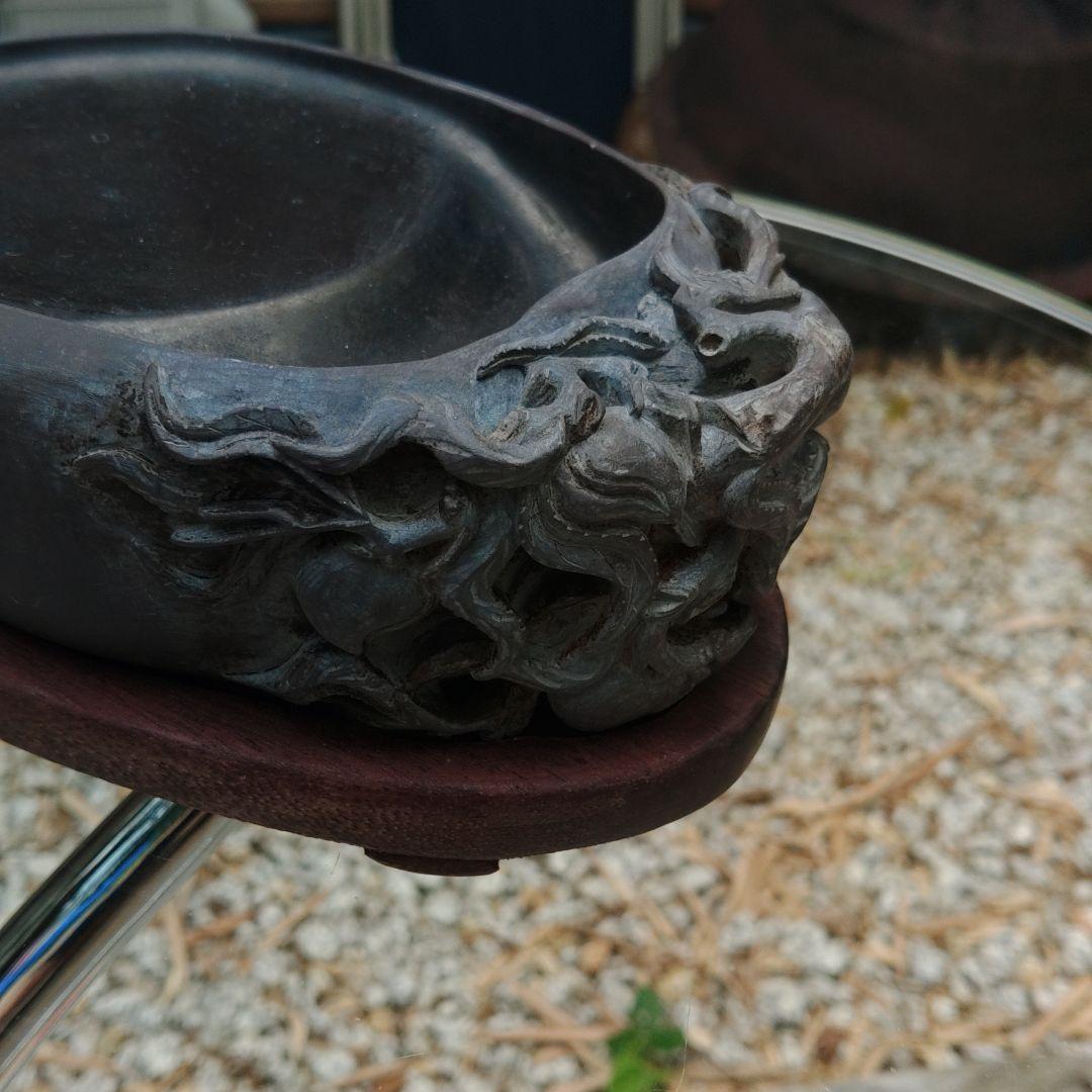 中国 書道具 桃硯