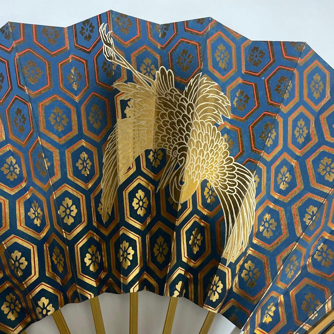 8 舞扇 観世流 能楽御舞扇子司 十松屋福井謹製 豪華 金箔 記念