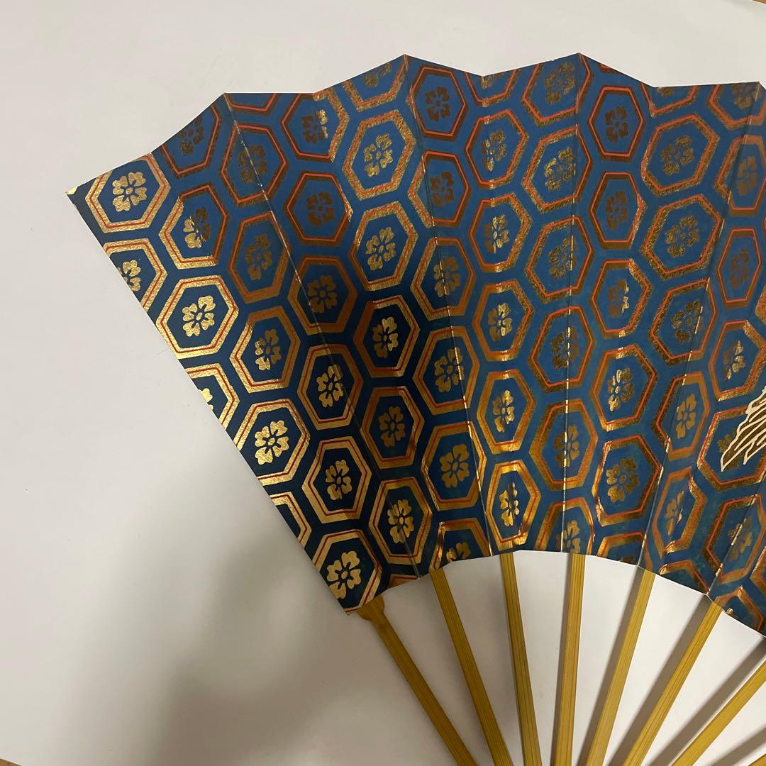 8 舞扇 観世流 能楽御舞扇子司 十松屋福井謹製 豪華 金箔 記念