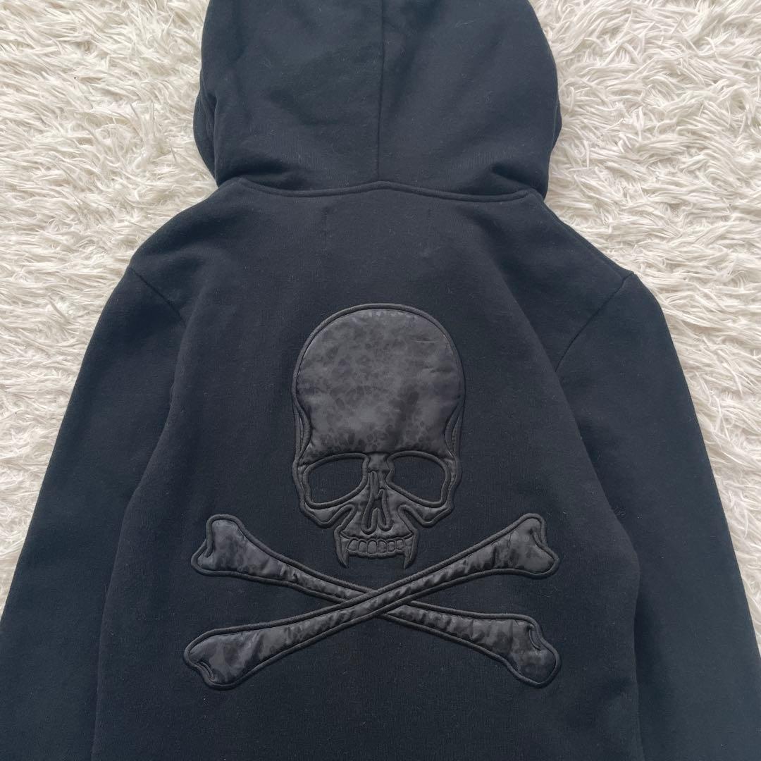 Roen 2way スカル　ネックウォーマー　パーカー　ジップ　ライダース