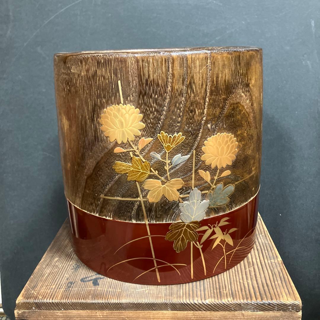 蒔絵・桐くりぬき手あぶり火鉢、 - メルカリ