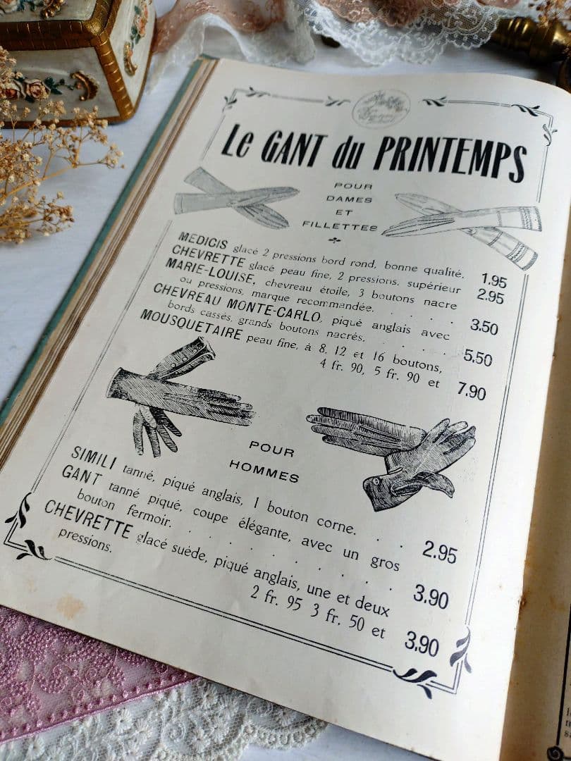 452.【1912年】 日記帳 家計簿 フランス アンティーク