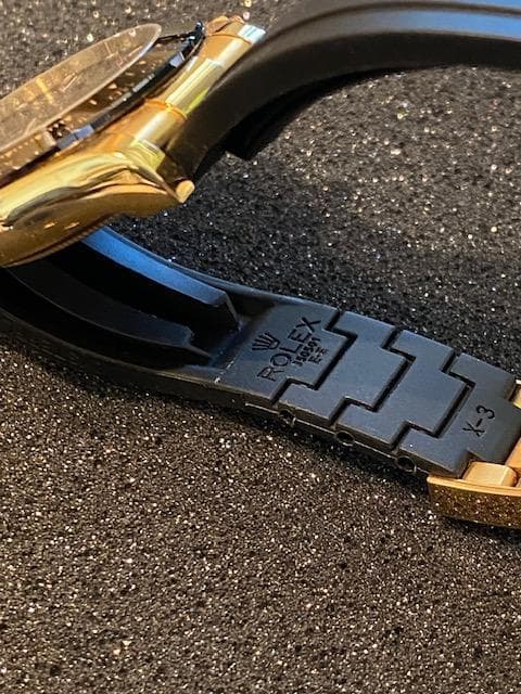 Rolex 交換ラバーベルトグリーン、ブルーセット販売　topishin