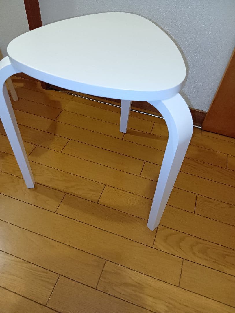 IKEA KYRRE シルレ スツール ナチュラル 1脚　ホワイト2脚　セット