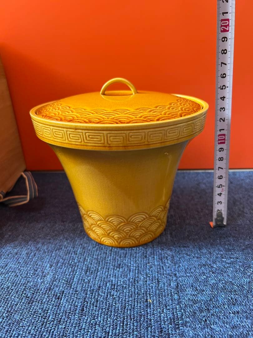 1493 十三代 横石嘉助 長崎三彩 波彫文 水指 茶道具 未使用 - メルカリ