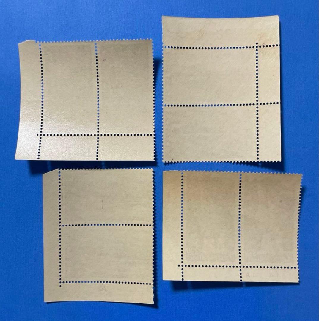 中華民国台湾切手 台湾風景(未使用・L型耳付き・ペア、4種完)