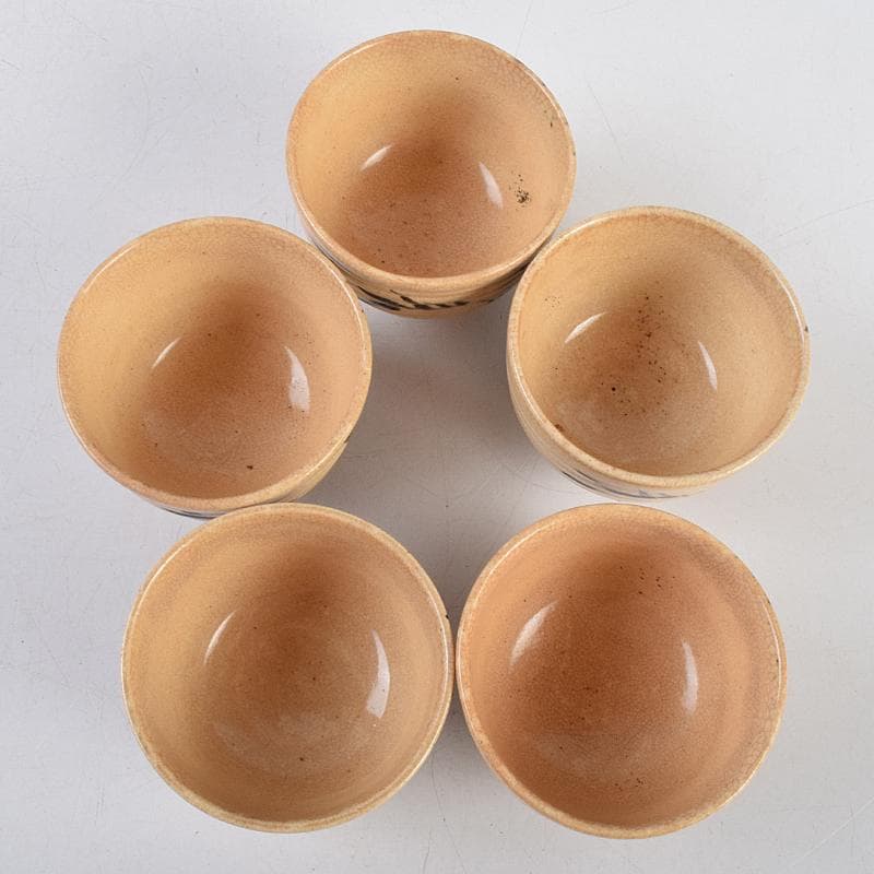 煎茶道具 田能村直入道人画 竹文 茶器揃 M R9464