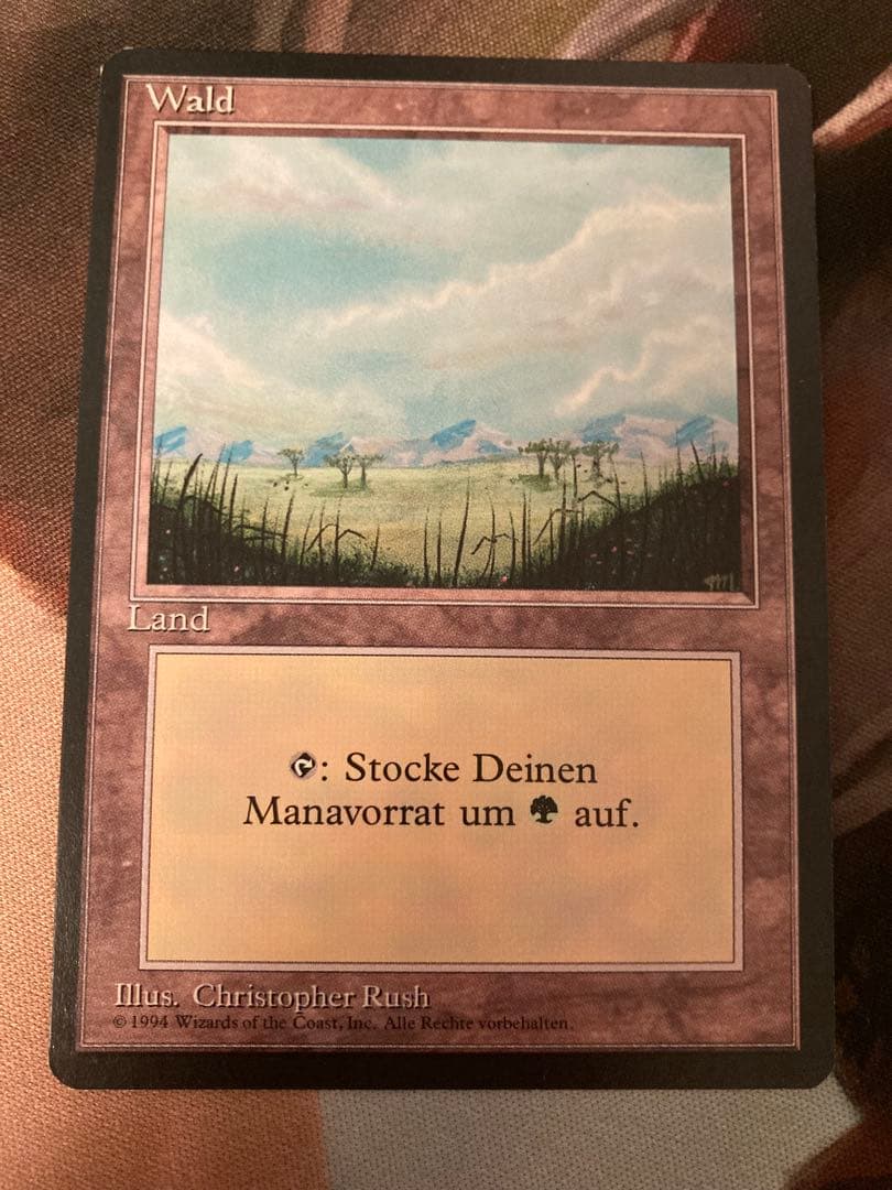 FBB 3ED wald 森 ドイツ語 エラーカード 平地 MTG 黒枠 他言語