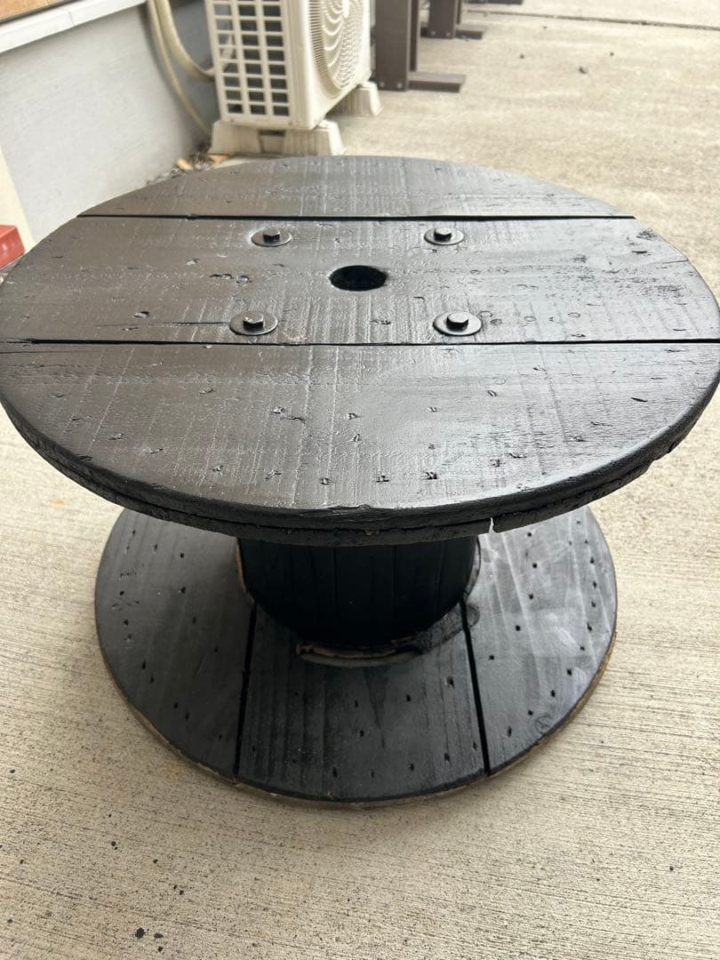 ケーブルドラム 電線ドラム テーブル ガーデニング 黒色 - メルカリ