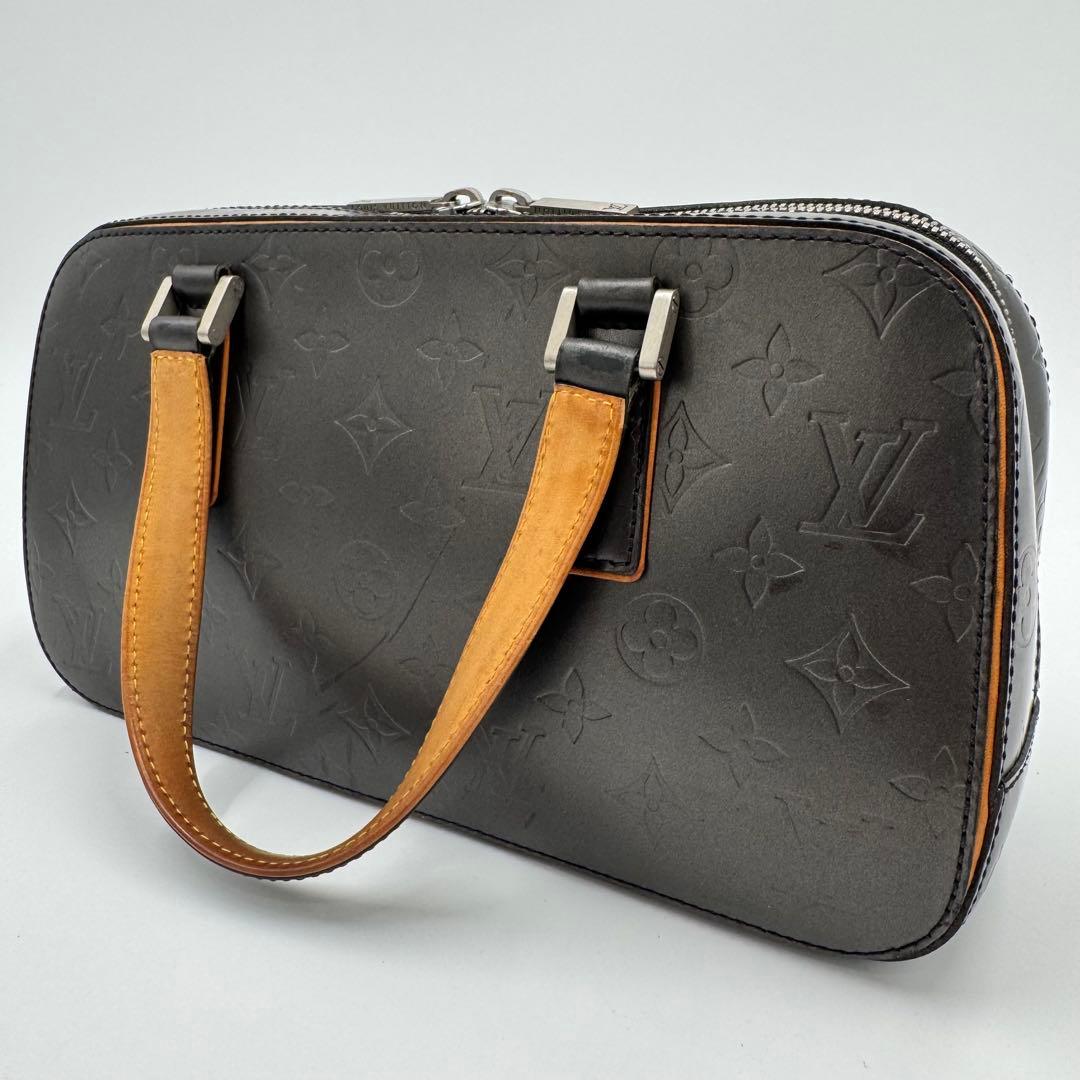 ルイヴィトン モノグラム マット シェルトン ハンドバッグ ノワール