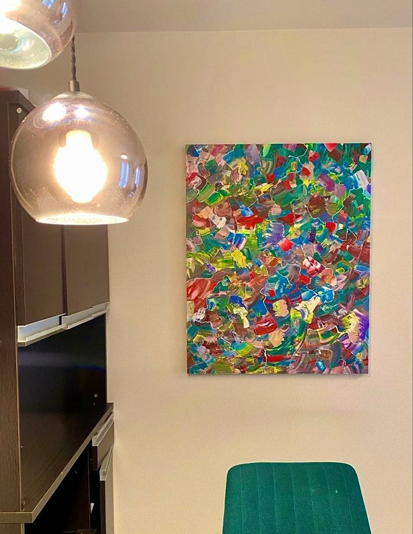 アクリル抽象画