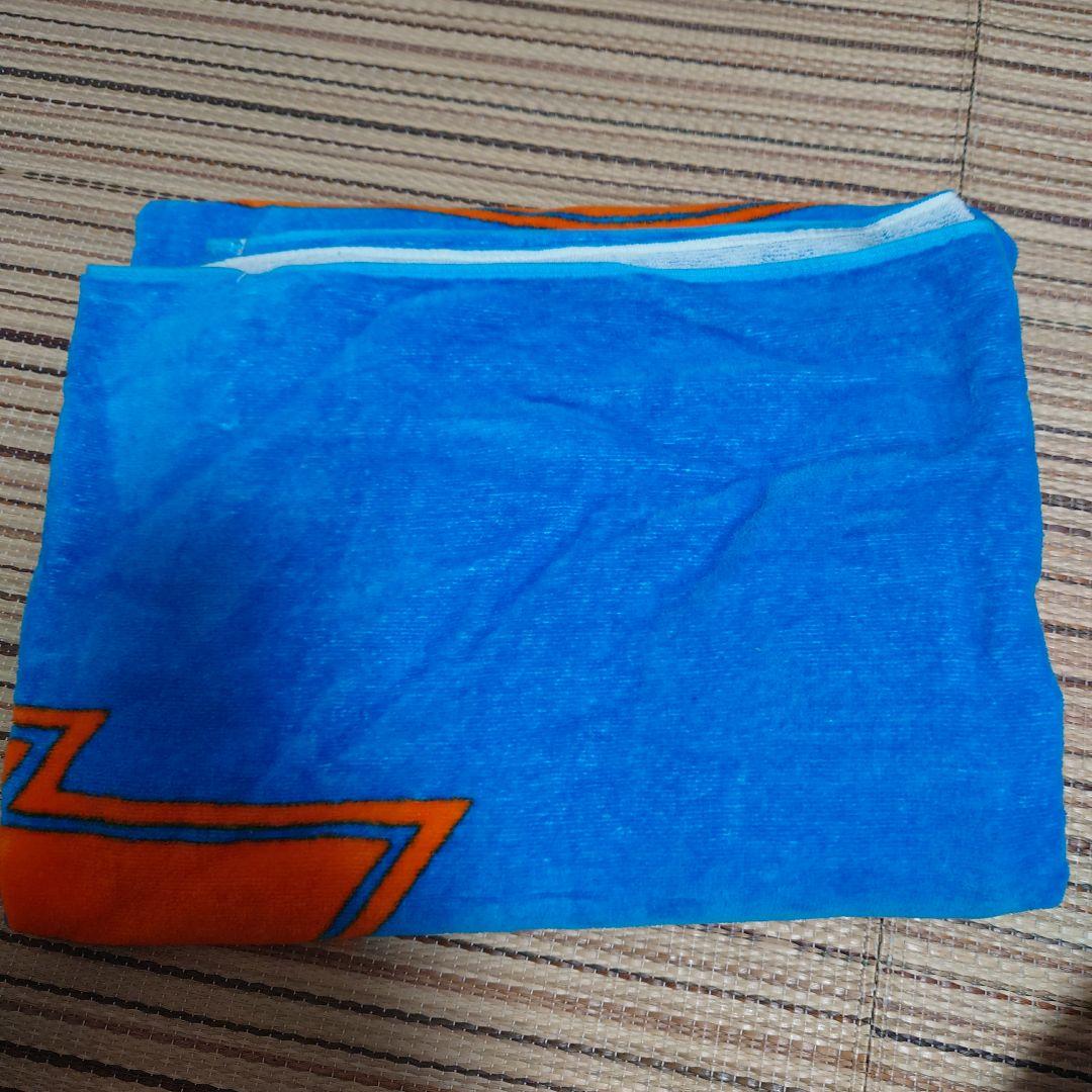 矢沢永吉　当時物スペシャルビーチタオル　珍色　ロゴ青オレンジ