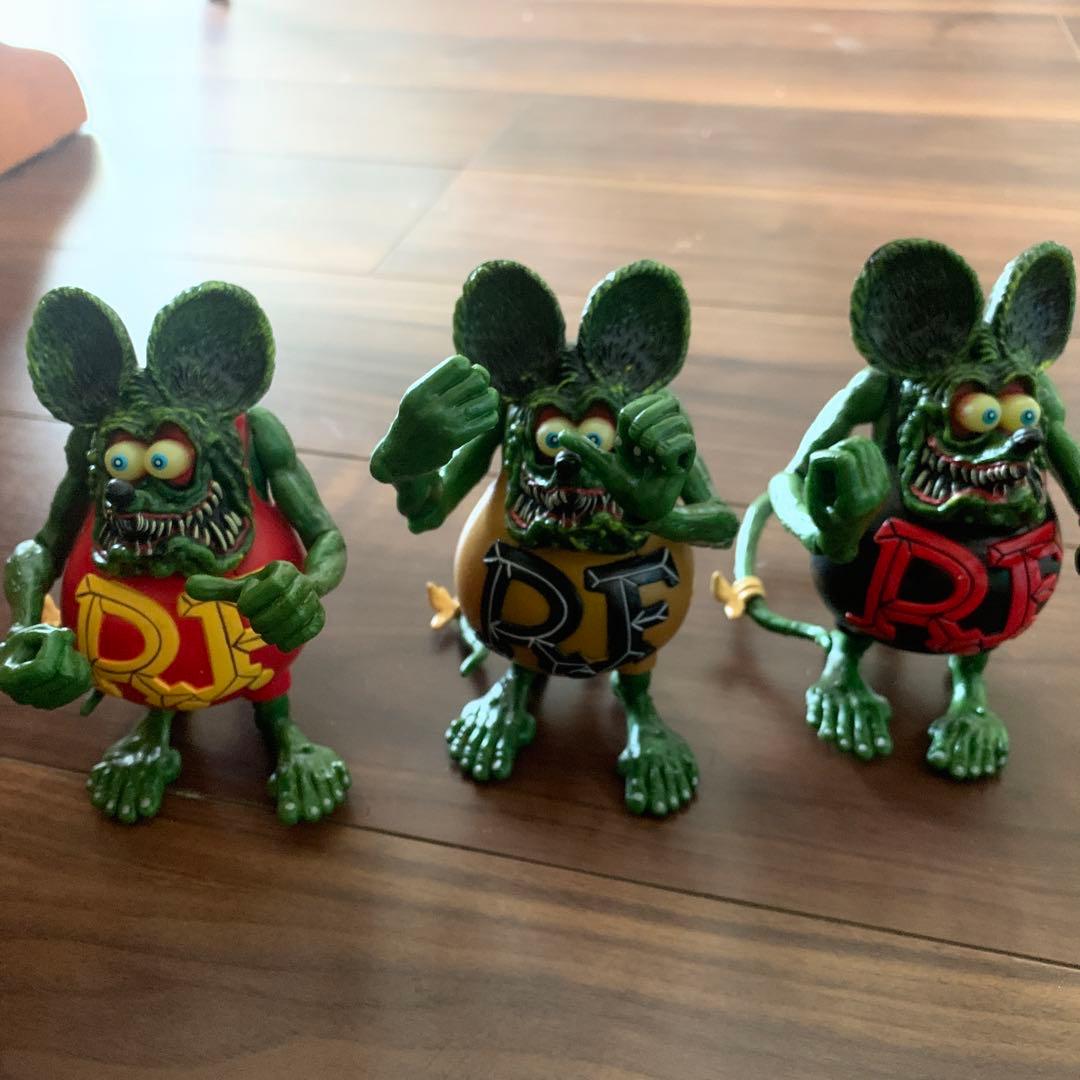 ラットフィンク フィギュア3体 ☆Rat Fink☆フィギュア PINK系 【3体