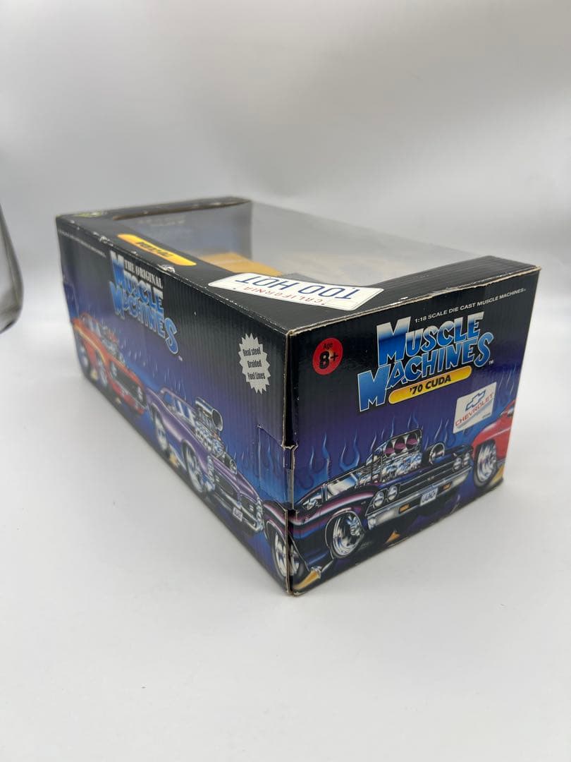 No60ミニカー1/18箱ありMUSCLE MACHINES 70 CUDA