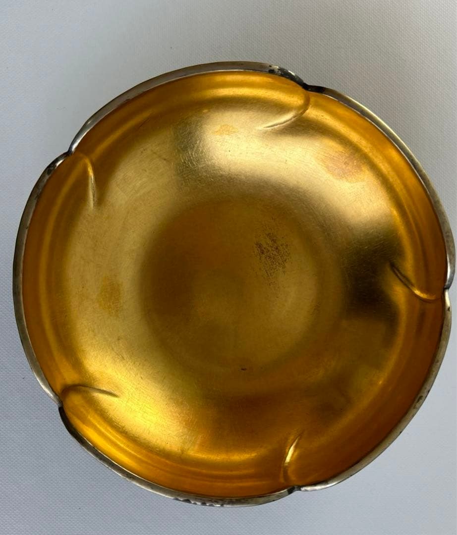 更にx8値下げ！金谷五郎三郎　内金張り錺鋳菓子器（箸付）＜1100010a72＞