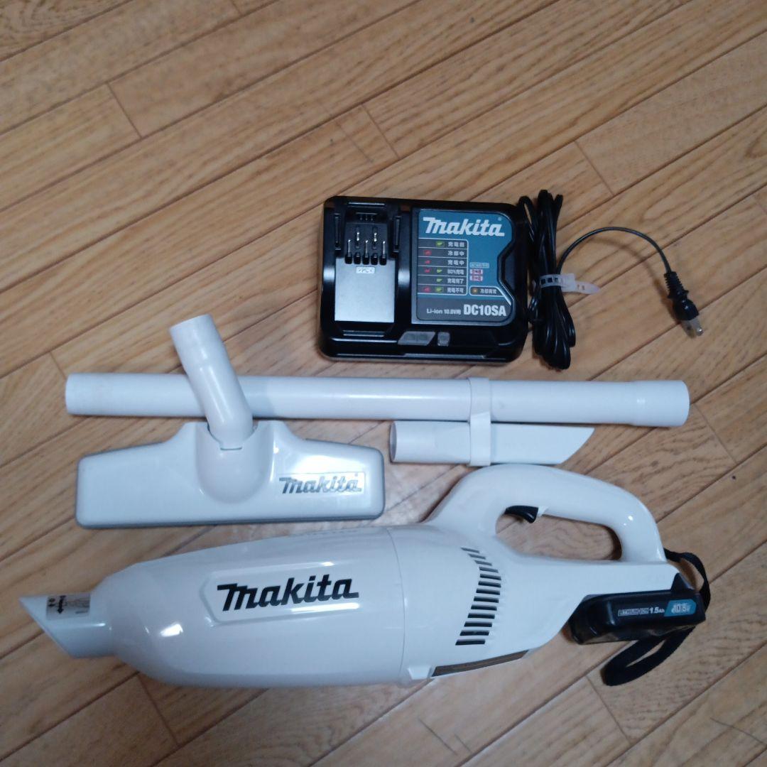 マキタ10.8V充電式クリーナーCL106FD 純正バッテリー、充電器付 マキタ 10.8V 充電式（コードレス）クリーナ CL107FDSHW 1.5Ah Li-ion