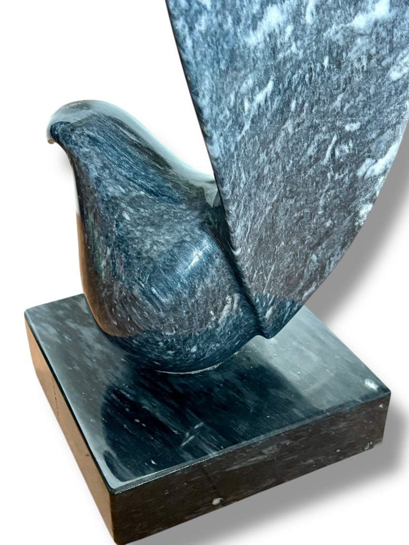 大理石 鳥モチーフ彫刻 オブジェ